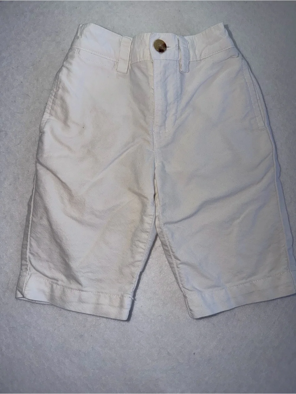 POLO by Ralph Lauren Infant Classic White Cotton Pants